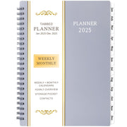 2025 Planner - Jan 2025 - Dec 2025, Planner 2025, 2025 Planner Weekly and Monthly, 6.25" ÃÂ 8.3", Tabs, Inner Pocket, Strong Twin-Wire Binding, Improving Your Time Management Skill