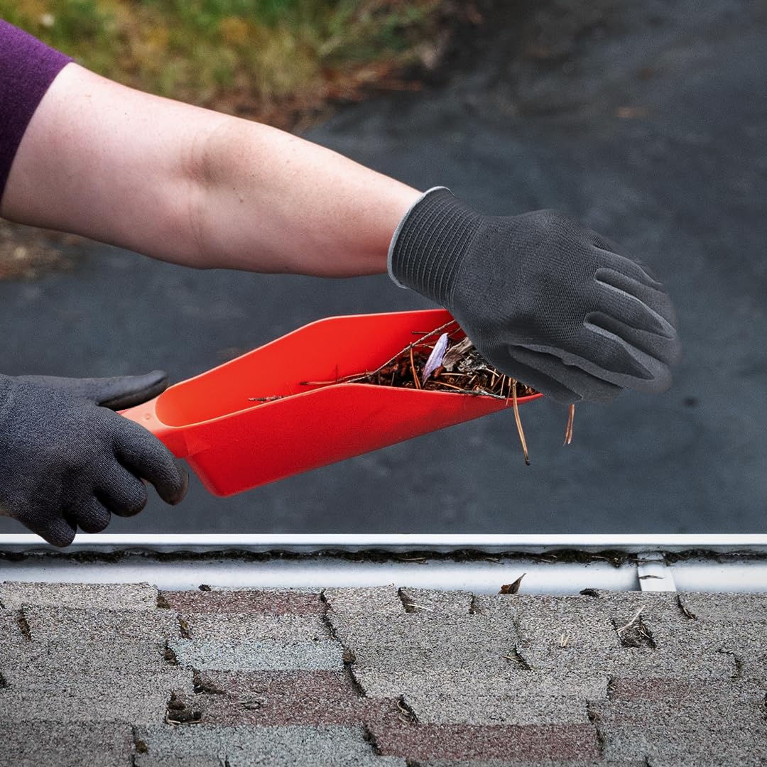 Gutter Scoop Cleaning Tools - Easy Removal of Leaves and Dirt - Durable Rain Gutter Cleaner Tool Shovel