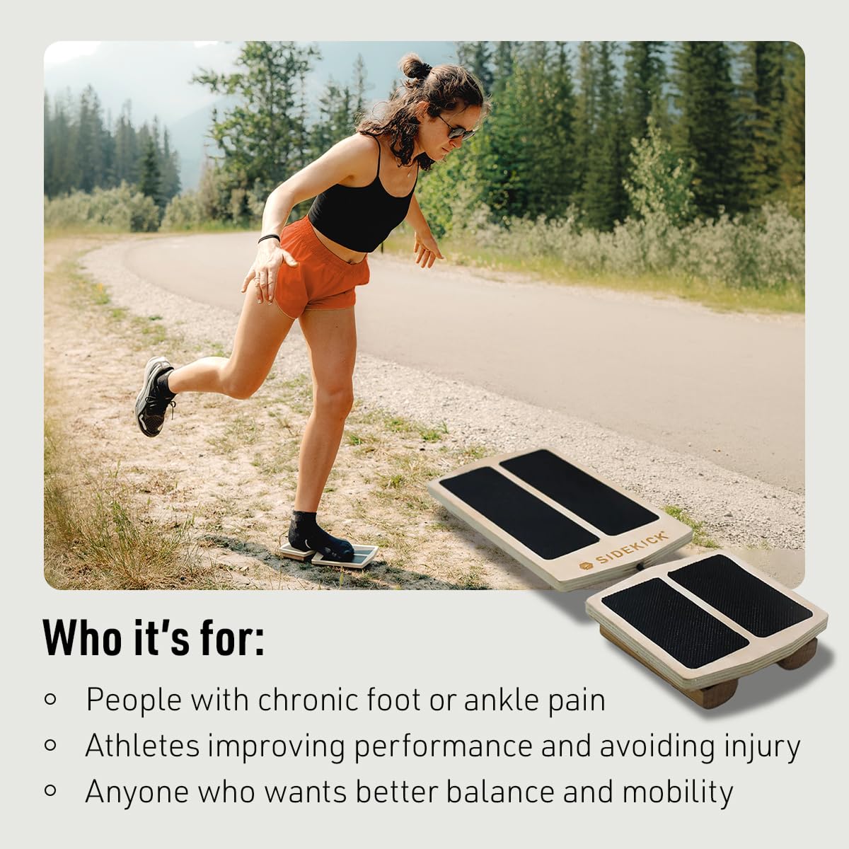 SIDEKICK AxisBoard Single Leg Balance Board, Foot Strengthener For Sprained Ankles, Plantar Fasciitis | Physical Therapy For Foot & Ankle Injuries