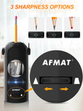 AFMAT Electric Pencil Sharpener for Colored Pencils 7-11.5mm, Fully Automatic Pencil Sharpener, Robot Pencil Sharpener, Rechargeable Hands-Free Pencil Sharpener for Large Pencils, Home, Classroom