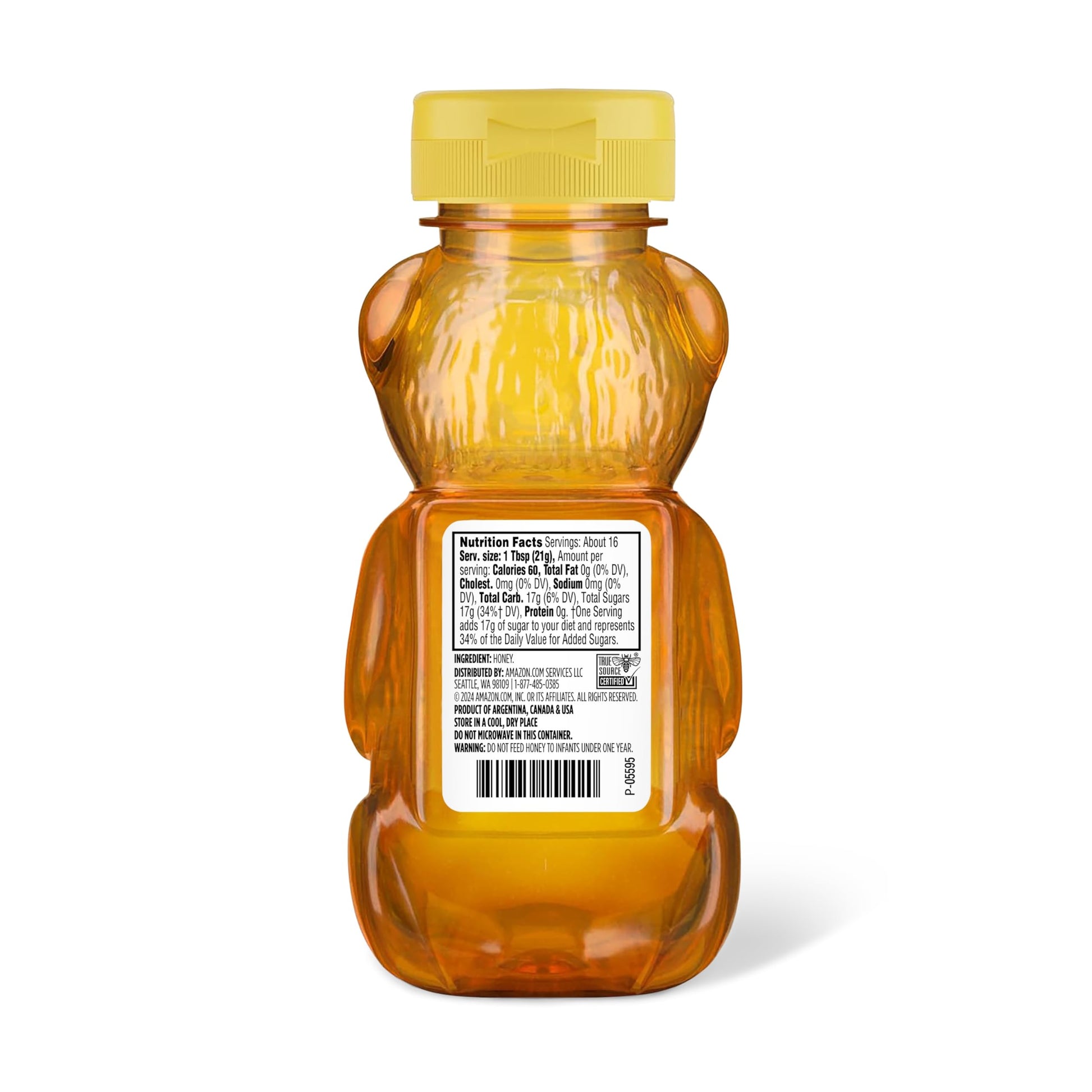 Amazon Grocery, Golden Pure Honey, 12 Oz (Previously Amazon Fresh, Packaging May Vary)