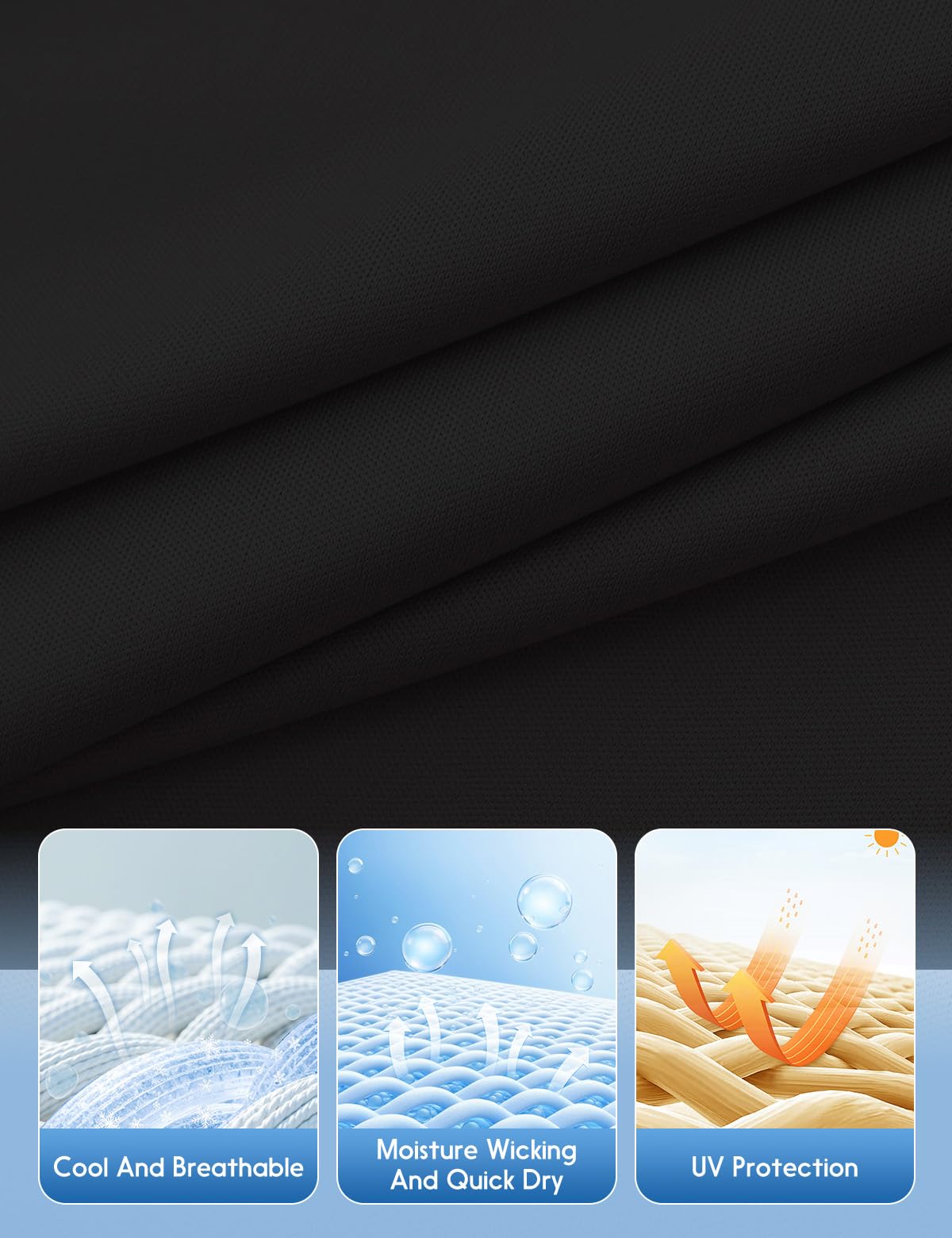 Animal Den Women's Dry-Fit Golf Polo Shirts 3-Button Golf Polo's in 20 Colors XS-3XL Shirt, Black, Medium