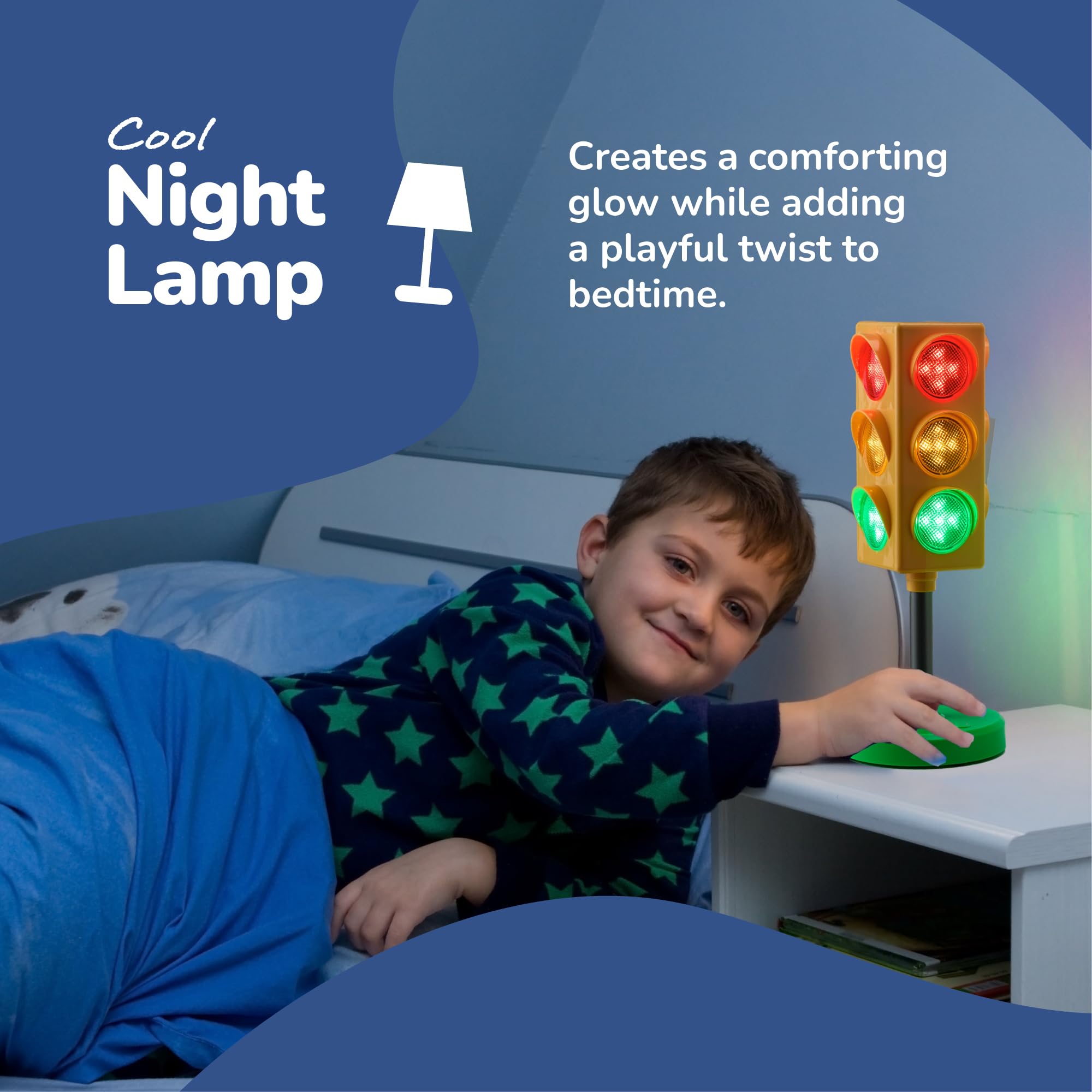 ArtCreativity Traffic Light - Teacher Classroom Must Haves Supplies, 8 Modes with Remote -Classroom Decor, Kindergarten Educational Lamp -Real Traffic Light Rotation Mode, Red Lights Green Lights Game