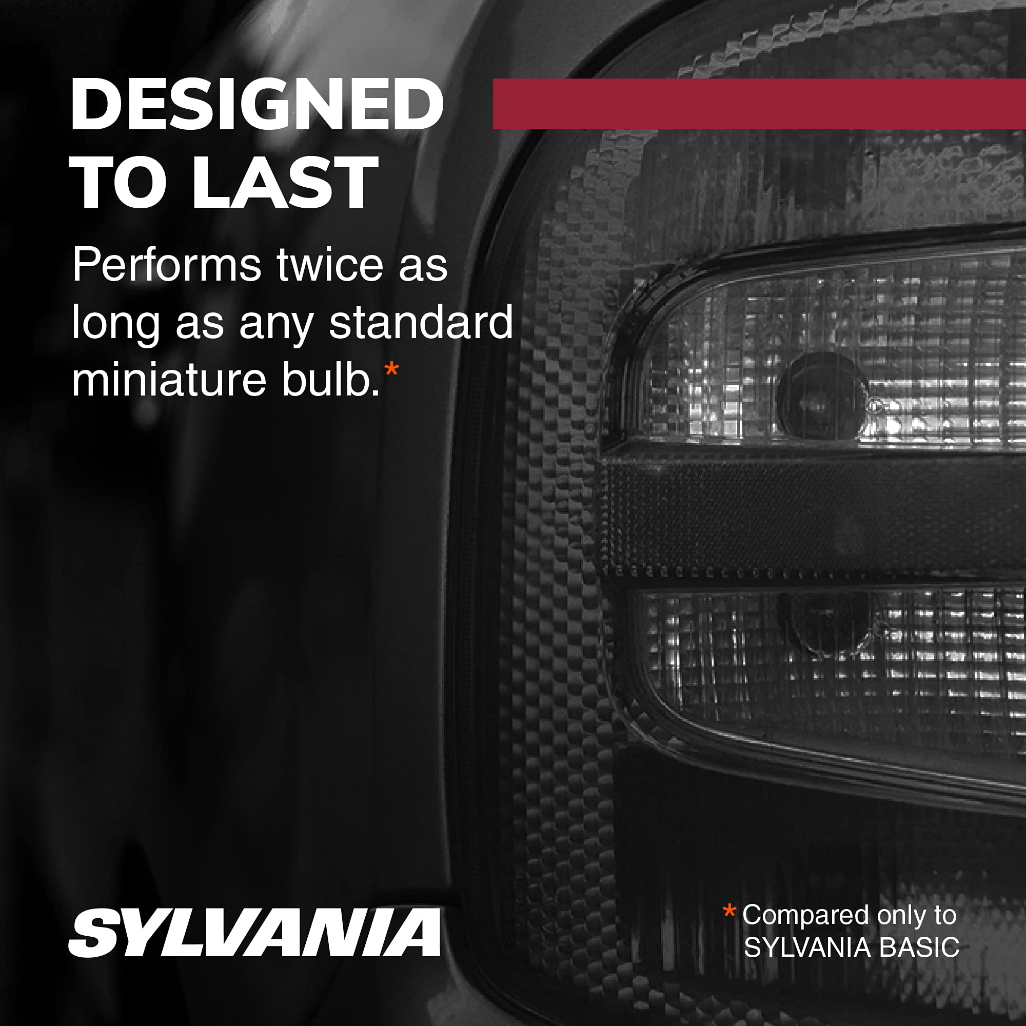 SYLVANIA - 3057 Long Life Miniature - Bulb, Ideal for Daytime Running Lights (DRL) and Back-Up/Reverse Lights (Contains 2 Bulbs)