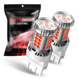 Torchbeam 3157 3156 LED Bulb Tail Brake Lights Red 600% Brighter, 3056 3057 4057 4157 3457 Brake Stop High Mount Stop Tail Taillights for Cars, Non-polarity