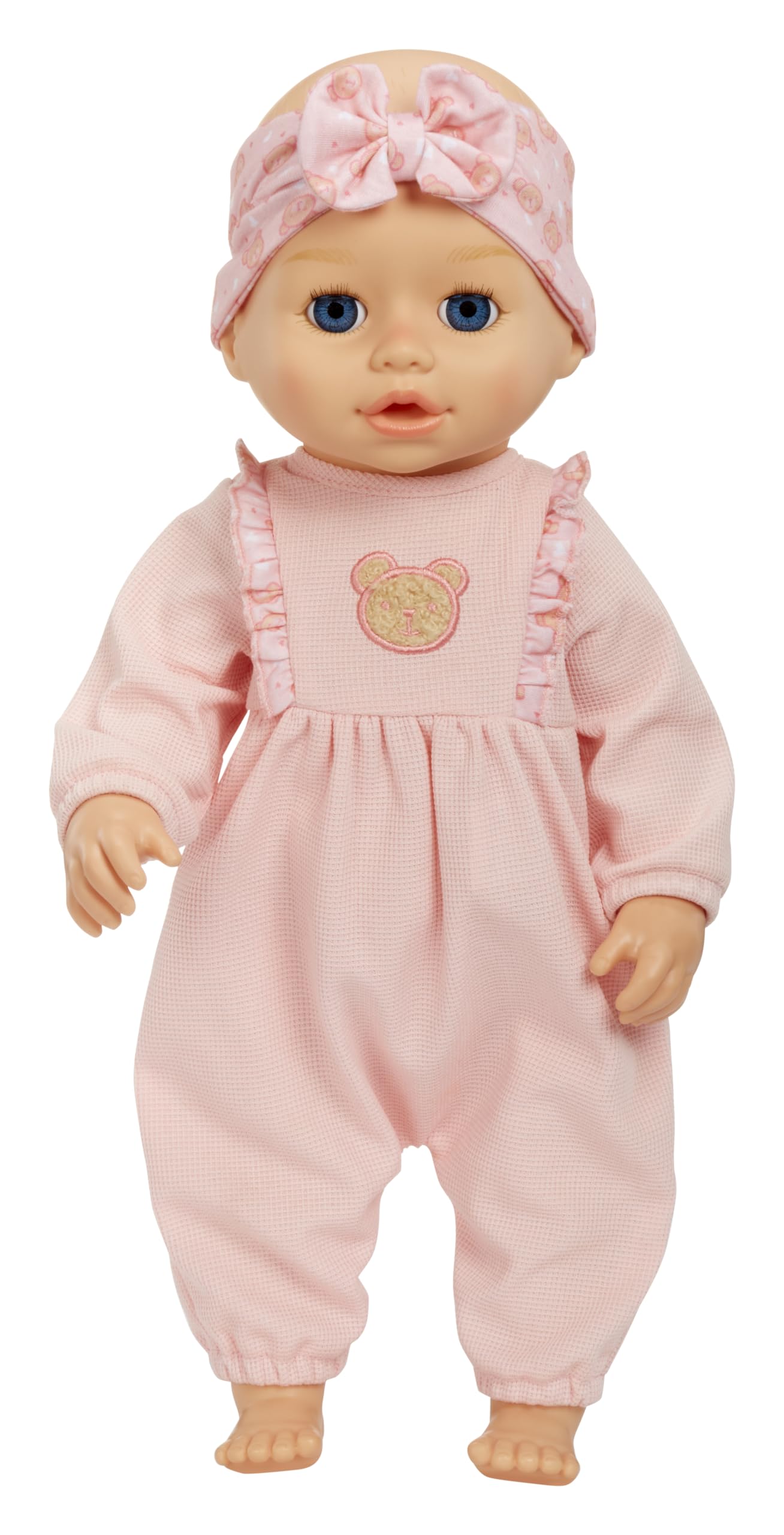 Baby Born Learn to Walk Baby Doll Annabell - Blue Eyes: Realistic Features for Kids Ages 3+, Walks, Crawls, Sits & Kicks, Eyes Open & Close, Multiple Sound Effects