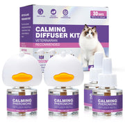 Tcllka Cat Calming Pheromone Diffuser Effectively Relieve Anxiety Stress Cat Calming Diffuser Comfort for Cats Refill Reduce Fighting Spraying and Scratching Calm Relaxing 48ml/Bottle Fits All Cats