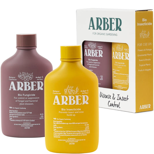 Arber Organic Liquid Concentrate for Indoor and House Plants | Natural Gardening (Organic Disease & Insect Set)