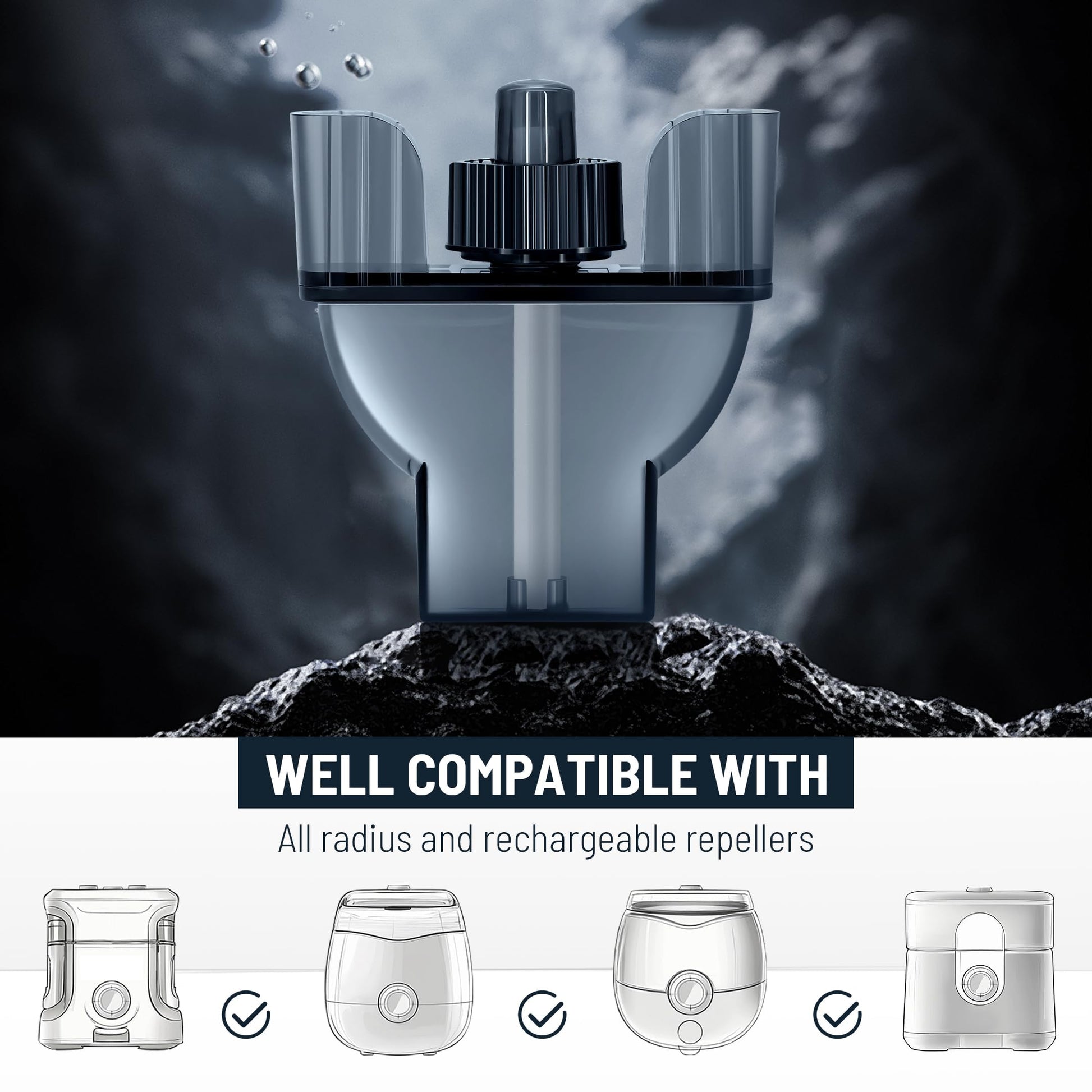 Mosquito Repellent for Home, 4 Pack Ideal for Bedroom Kitchen and Garden Use, Efficient Cartridges Compatible with E-Series Refills