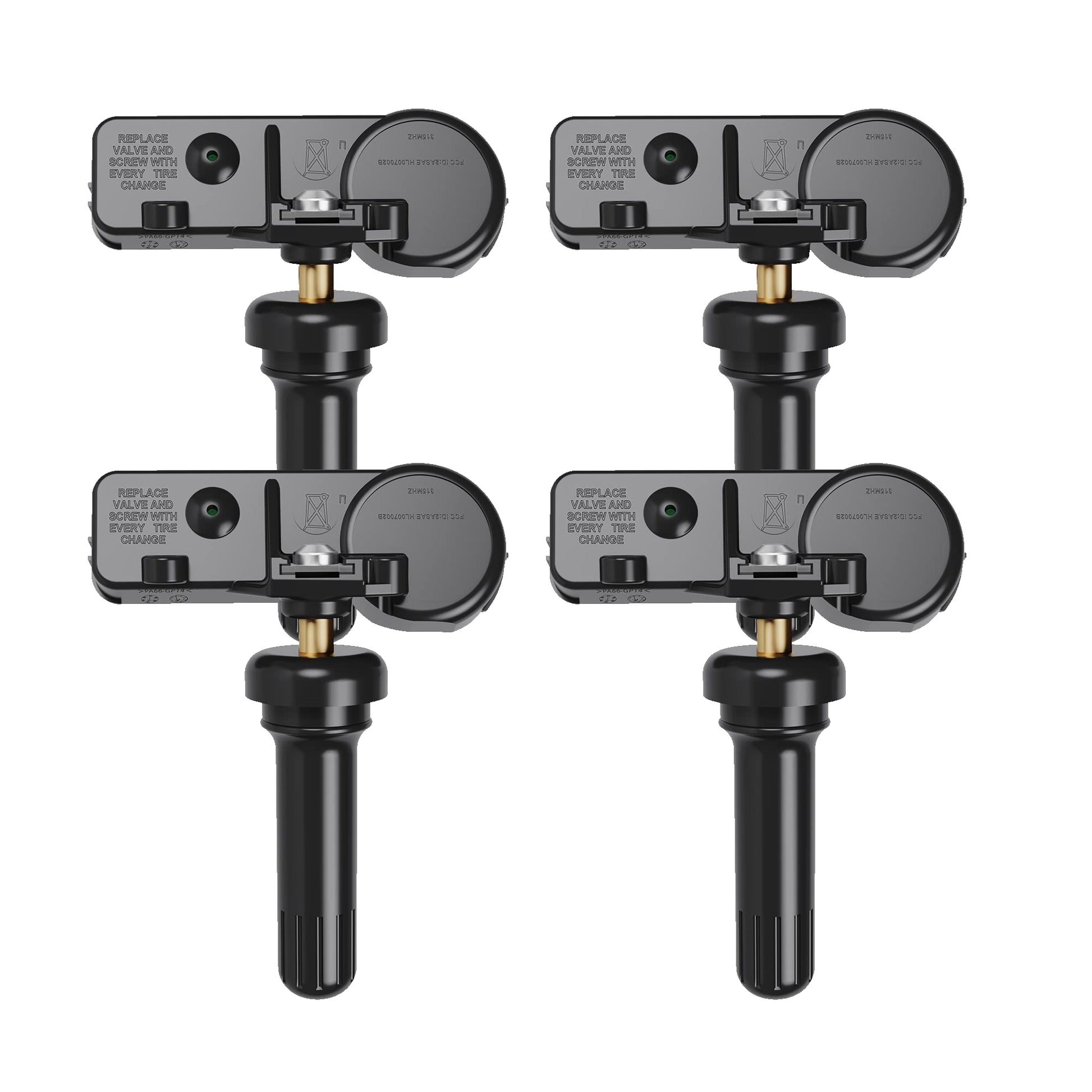 TPMS Sensor 315Mhz Compatible with Ford F150.F250.F350.Explorer.Focus.Fusion,4 PCS Tire Pressure Sensors Replaces#DE8T-1A180-AA 9L3Z-1A189-A TPMS12