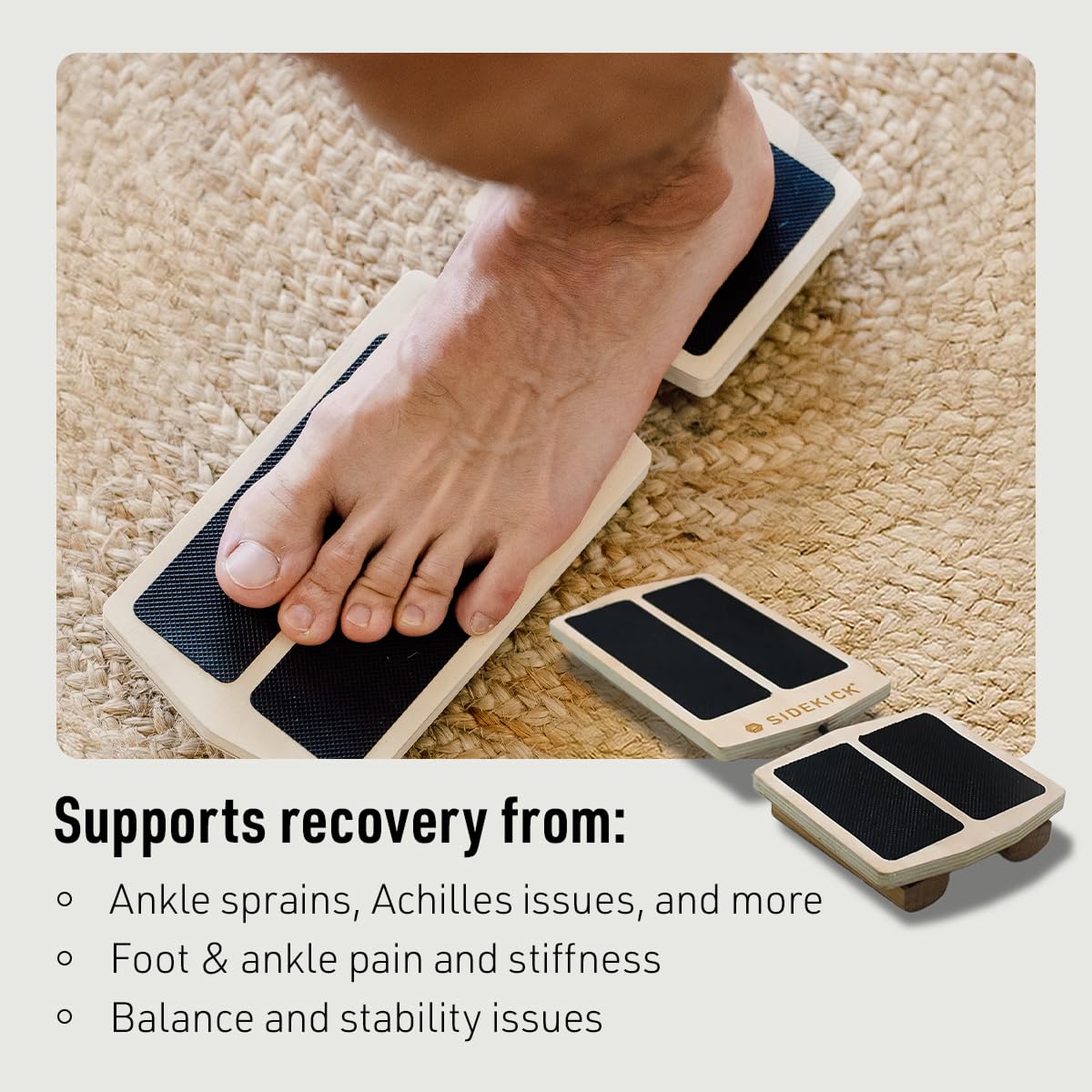 SIDEKICK AxisBoard Single Leg Balance Board, Foot Strengthener For Sprained Ankles, Plantar Fasciitis | Physical Therapy For Foot & Ankle Injuries
