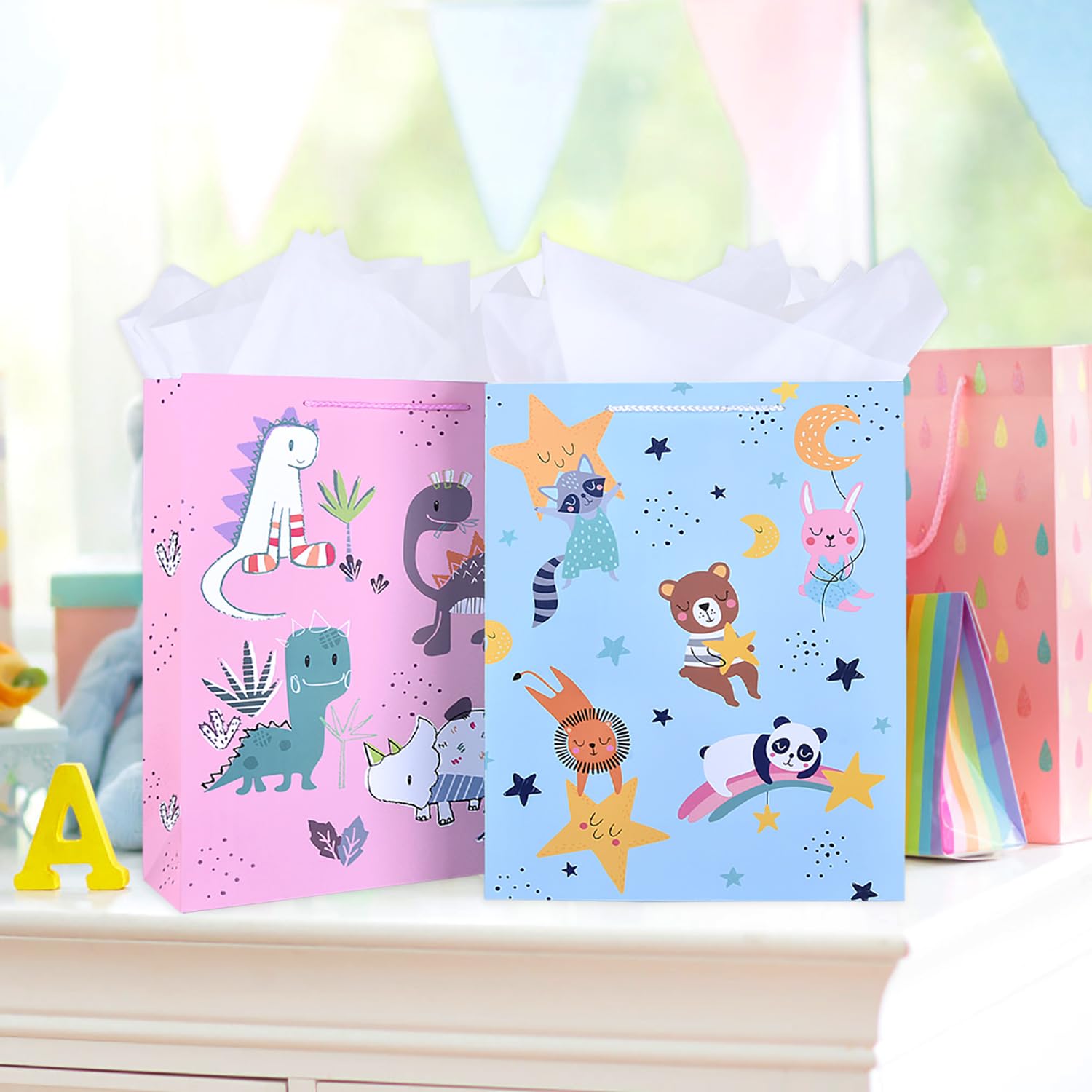 130 Sheets 14"x20" White Tissue Paper for Gift Bags, Gift Wrapping Tissue Paper Bulk for DIY Crafts, Birthday, Christmas, Party Decor