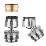 Hibbent Faucet Adapter Kit, Swivel Aerator Adapter to Connect Garden Hose - Multi-Thread Kitchen Sink Faucet to Garden Hose Adapter 3/4 Inch - Chrome Finished