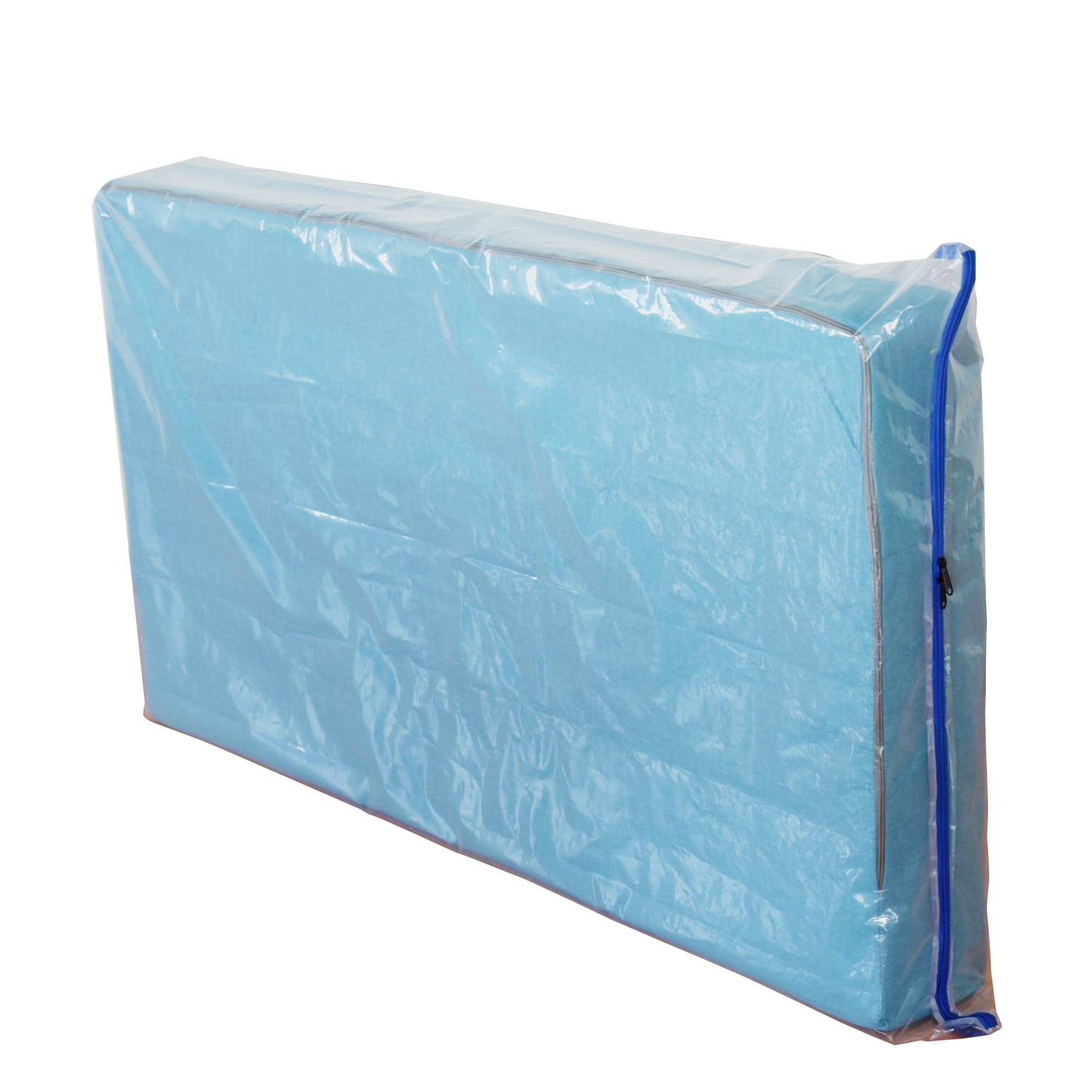 JUNESHE Crib Mattress Storage Bag with Zipper -4 Mil Plastic Waterproof Crib Mattress Bag for Moving and Storage