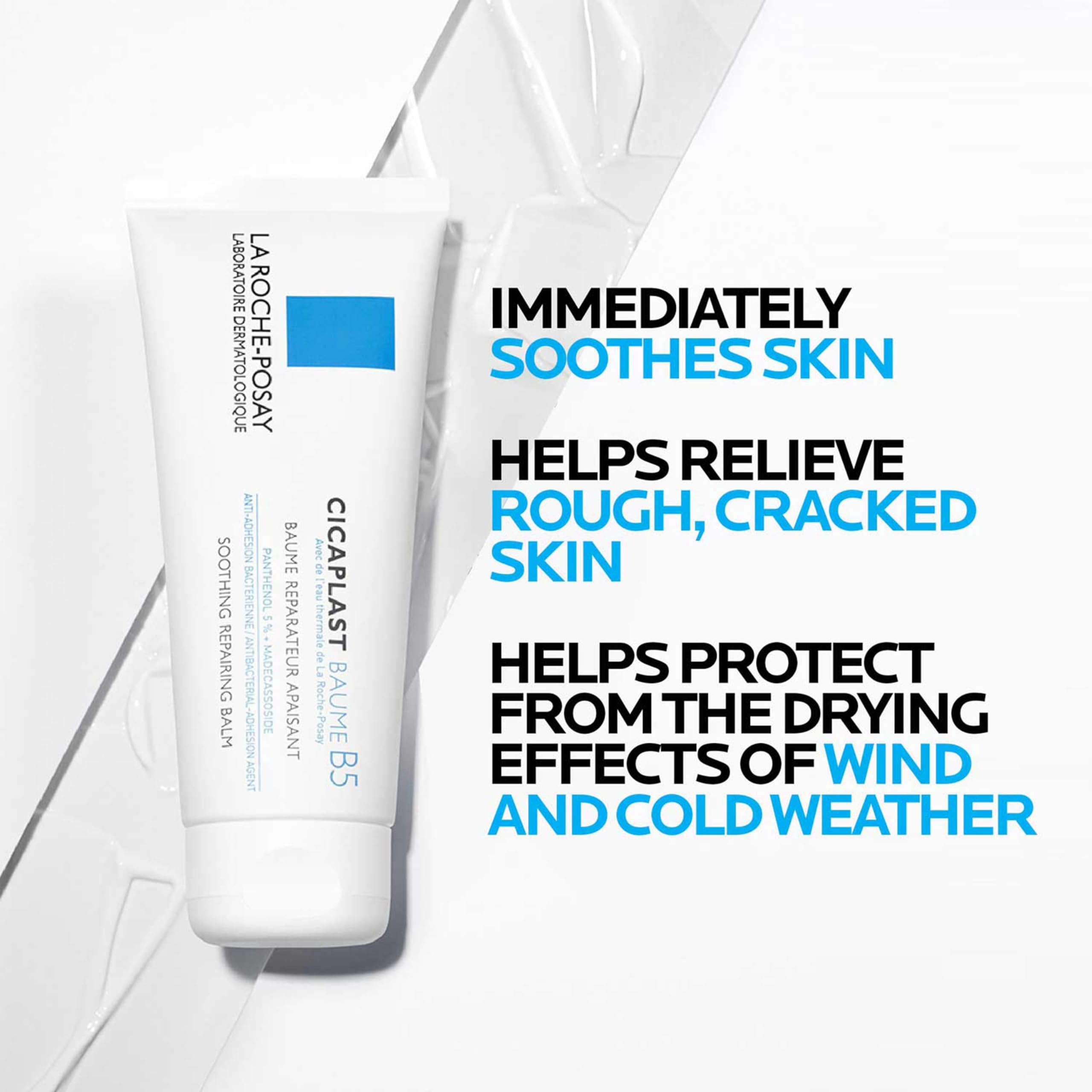 La Roche-Posay Cicaplast Balm B5, Healing Ointment and Soothing Therapeutic Multi Purpose Cream for Dry & Irritated Skin, Body and Hand Balm, Baby Safe, Fragrance Free