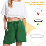 2pcs Adjustable Crop Tuck Band for Shirts, Shirt Tuck Band Shirt Cropping Band Elastic Crop Top Band Tucking Belt for Women, Change the Style of Your Tops (Black + White)