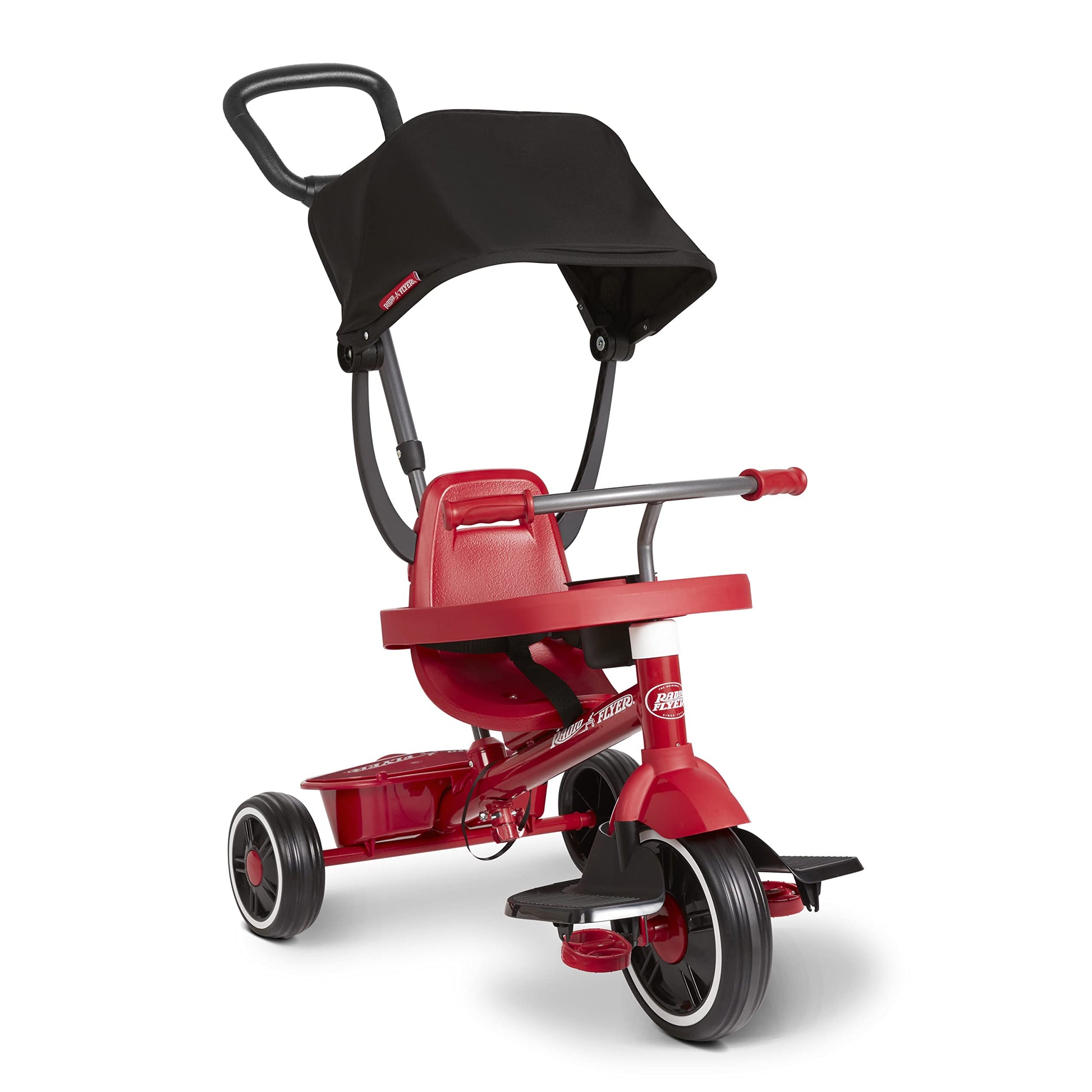 Toddler Bike, Kids Bike, Tricycle Toddler Toys for Ages 2-4, Baby Toy, Radio Flyer 4-in-1 Stroll 'N Trike, for Ages 1-5 Years, Red (Amazon Exclusive)