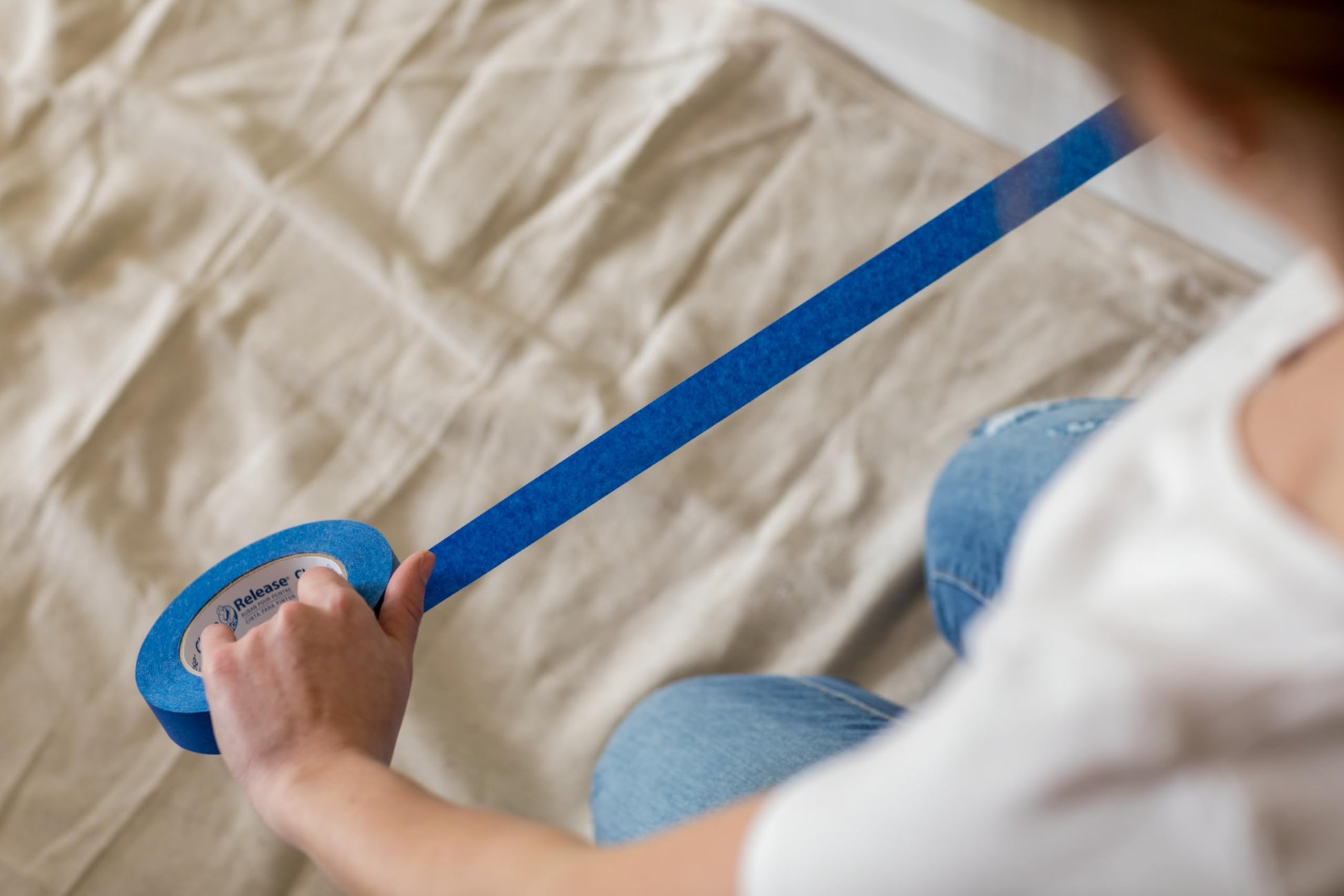 Duck Clean Release Blue Painter's Tape, 2-Inch (1.88-Inch x 60-Yard), Single Roll, 240195