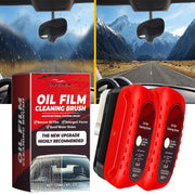 Glass Cleaning Board,Glass Coating for Windshield,Universal Anti-rain Fog Cleaning Glass Brush with Remover,for All Vehicles Lmproves Clarity and Visibility (2)