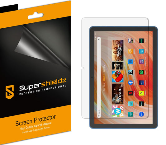 (3 Pack) Supershieldz Designed for All-New Fire HD 10 Kids and Fire HD 10 Kids Pro Tablet 10.1 inch (11th/13th Generation, 2021/2023 Release) Screen Protector, Anti Glare and Anti Fingerprint (Matte) Shield