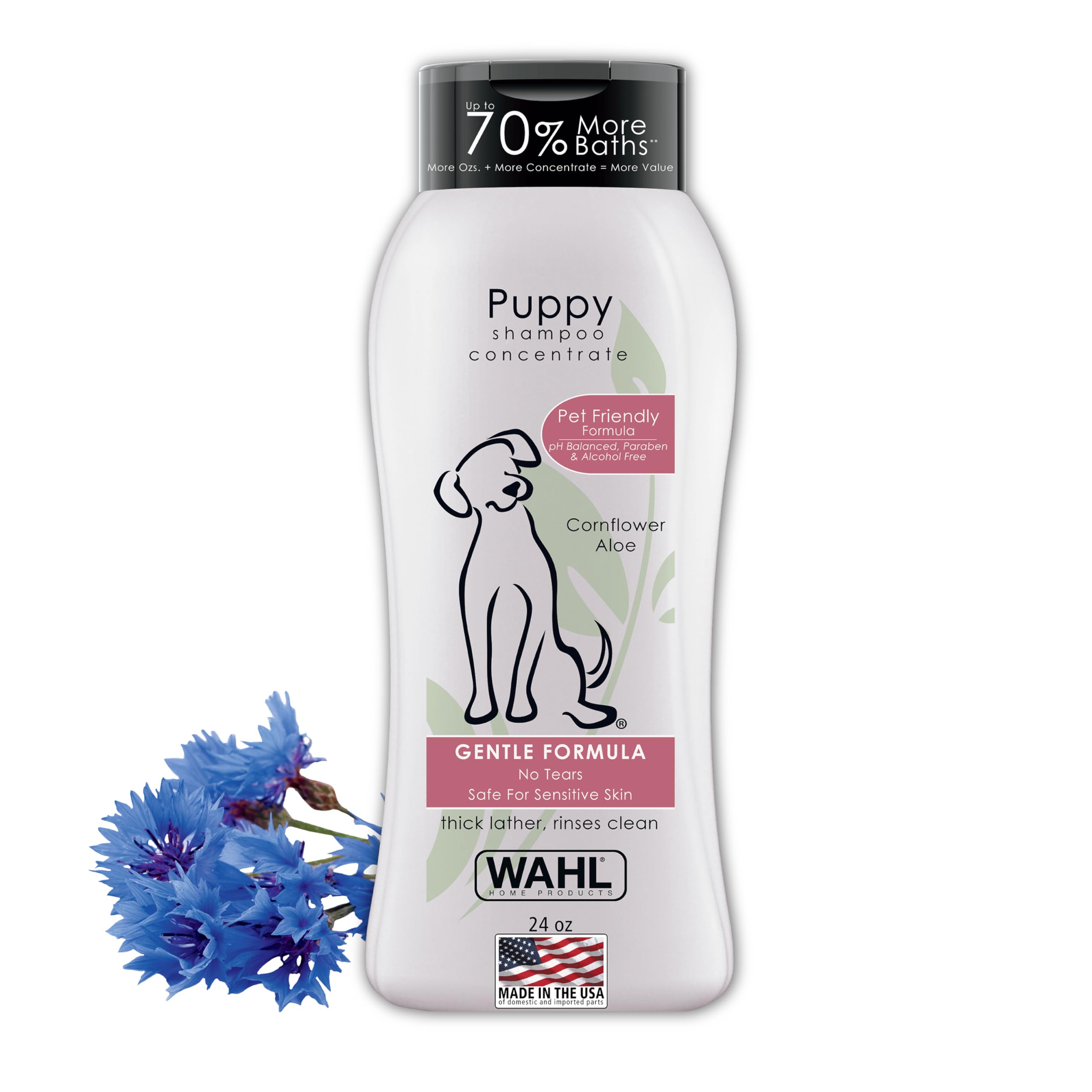 Wahl USA Flea & Tick Repelling Dog Shampoo – Defense Formula with Rosemary & Cedar – 24 Oz - 820007A
