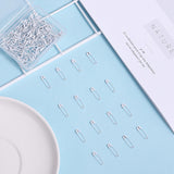 120pcs Safety Pins, 19mm Mini Safety Pins for Clothes Metal Safety Pin for Clothing Sewing Handicrafts Jewelry Making (White)