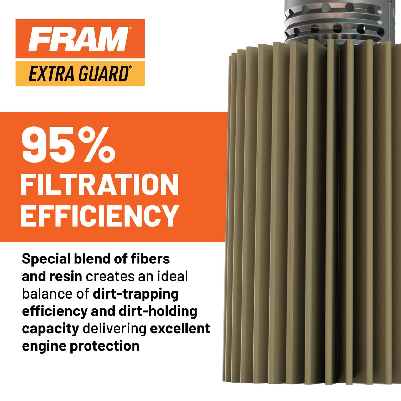 FRAM Extra Guard PH4967 10K Mile Change Automotive Replacement Interval Spin-On Engine Oil Filter for Select Vehicle Model Years, Vehicle Engine Protection Oil Filter for Everyday Drivers
