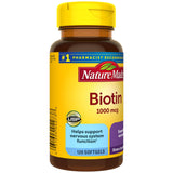 Nature Made Biotin 1000 mcg, Dietary Supplement Supports Healthy Hair & Skin, 120 Softgels, 120 Day Supply