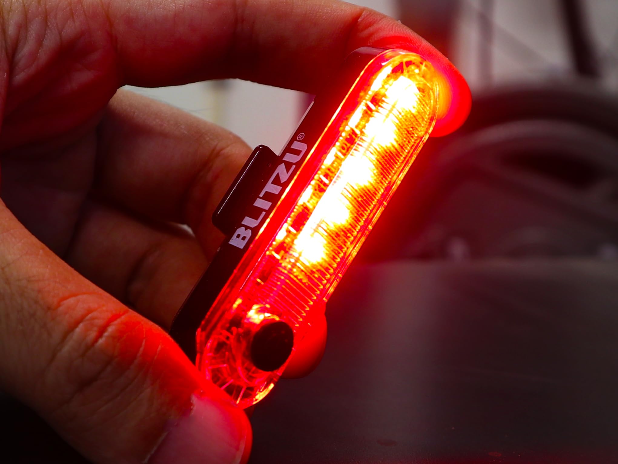 BLITZU USB-C Rechargeable Bike Tail Light 2 Pack, Bright Bicycle Rear Cycling Safety Flashlight Accessories for Night Riding, Cyborg 120T, 4 Light Modes for Adults Kids Men Women Road Mountain