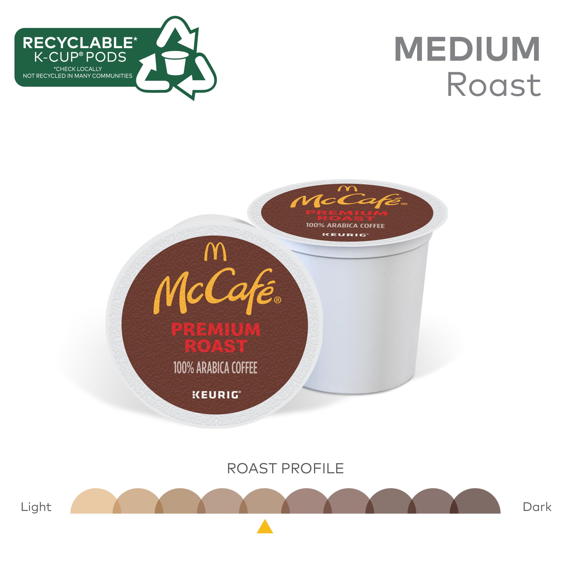 McCafe Premium Roast, Single-Serve Keurig K-Cup Pods, Medium Roast Coffee Pods Pods, 84 Count