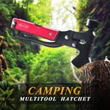 RoverTac Camping Essentials, Multi Tool Axe Hatchet Camping Gear, 14-in-1 Multitool Knife Hammer Pliers Saw Bottle Can Opener Screwdriver, Multitool for Camping Hiking Survival, Gifts for Men Him Dad