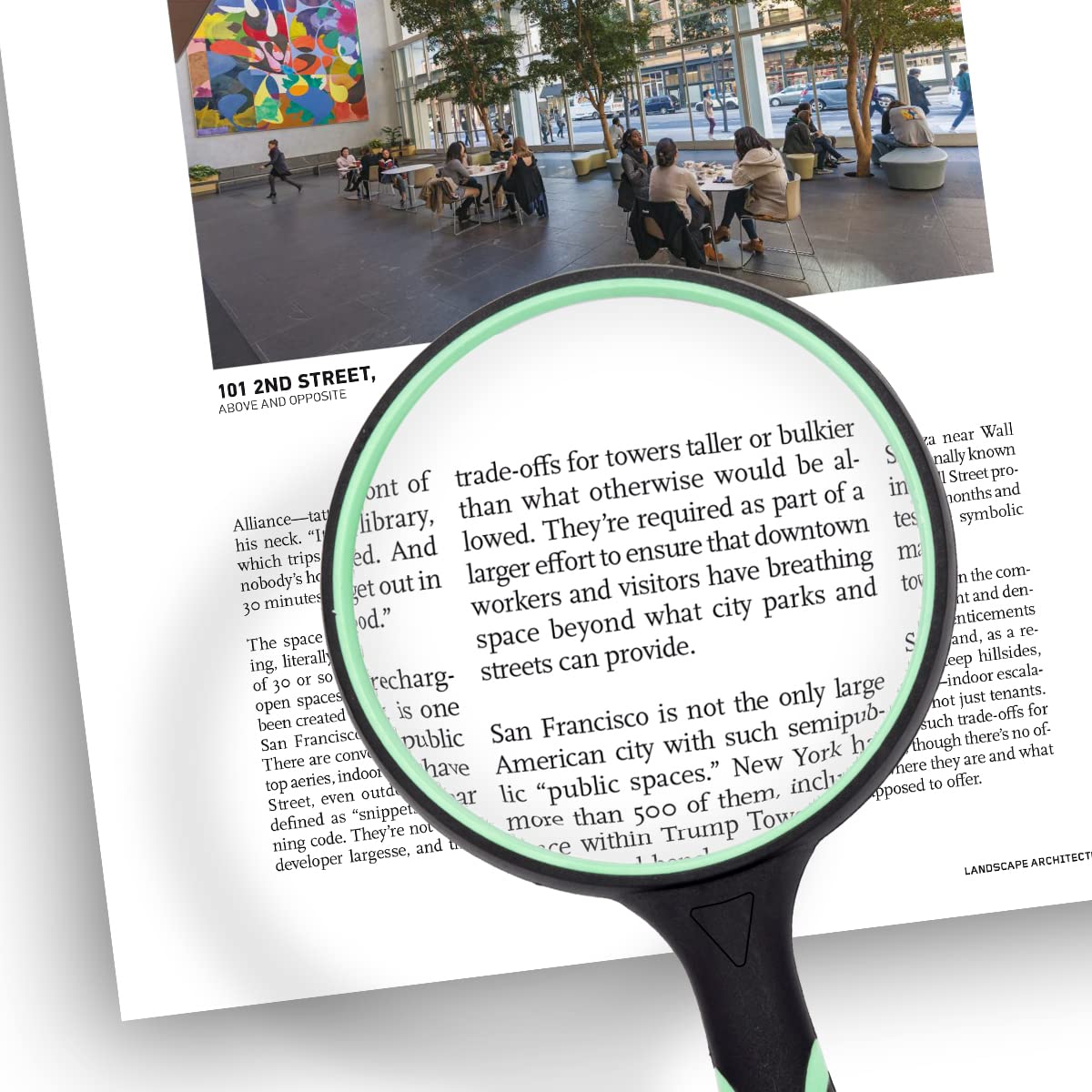 Large Magnifying Glass 10X Handheld Reading Magnifier for Seniors - 100MM 4INCHES Real Glass Magnifying Lens for Book Newspaper Reading, Insect and Hobby Observation, Science (Green)