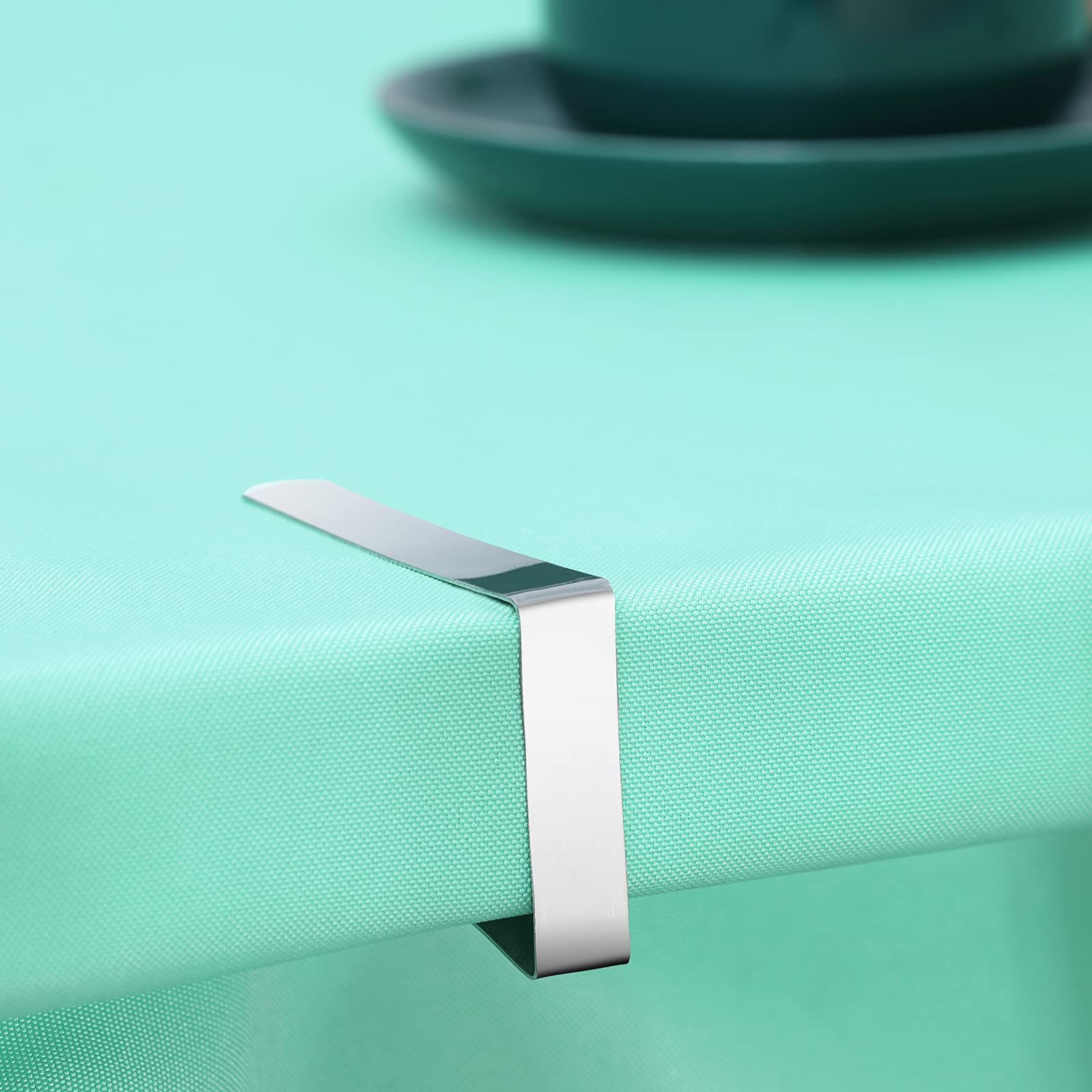 12 Pack Tablecloth Clips - Heavy Duty Picnic Table Clips, Stainless Steel Table Cloth Cover Clamps, Table Cloth Holders Ideal for Restaurant Picnics Marquees Weddings Graduation Party