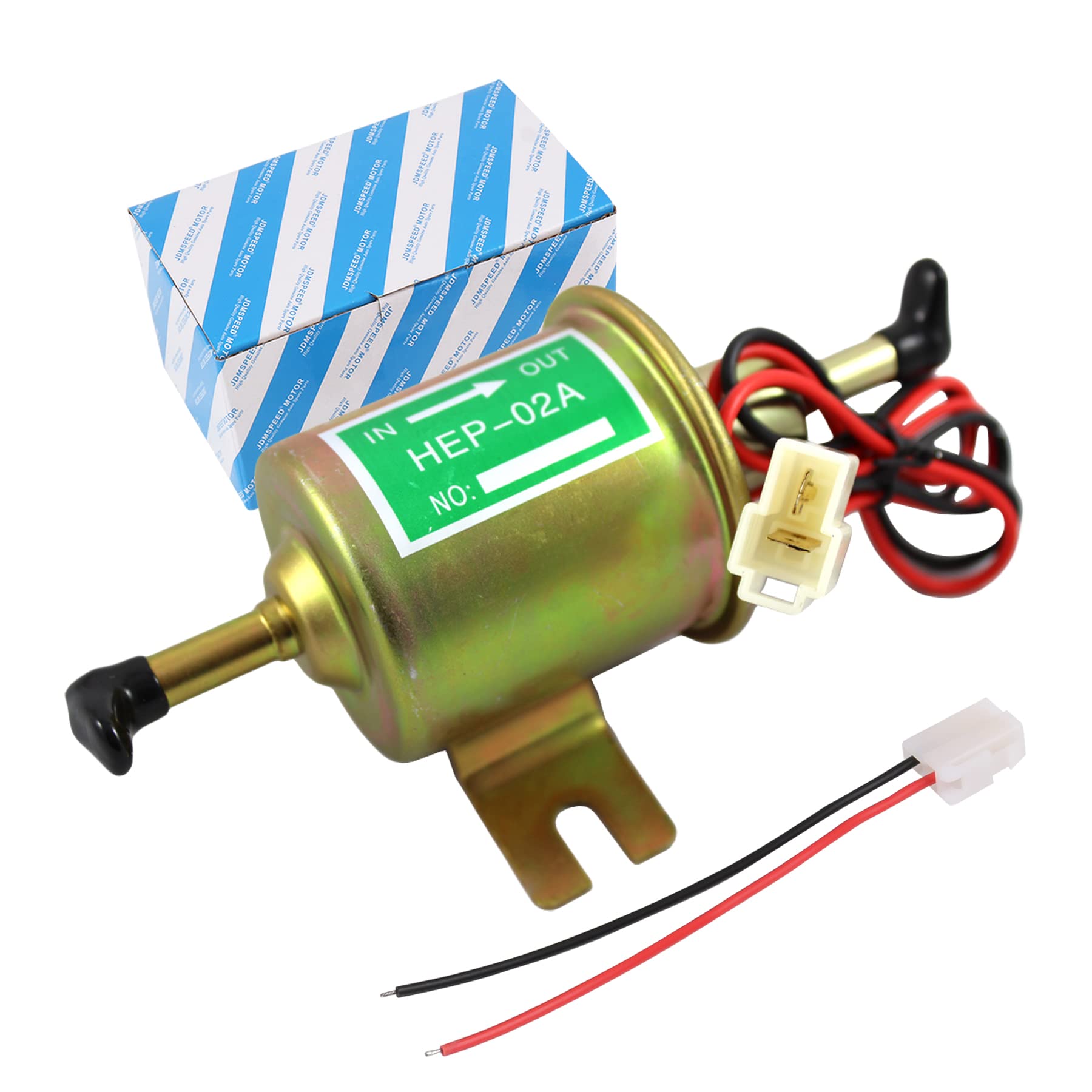 Universal Electric Fuel Pump Kit 12v 3-6 PSI Low Pressure with Fuel Filter 6.56 FT 5/16" ID Fuel Line Replacement For Carburetor Lawn Mower Gas Diesel Fuel Transfer Pump