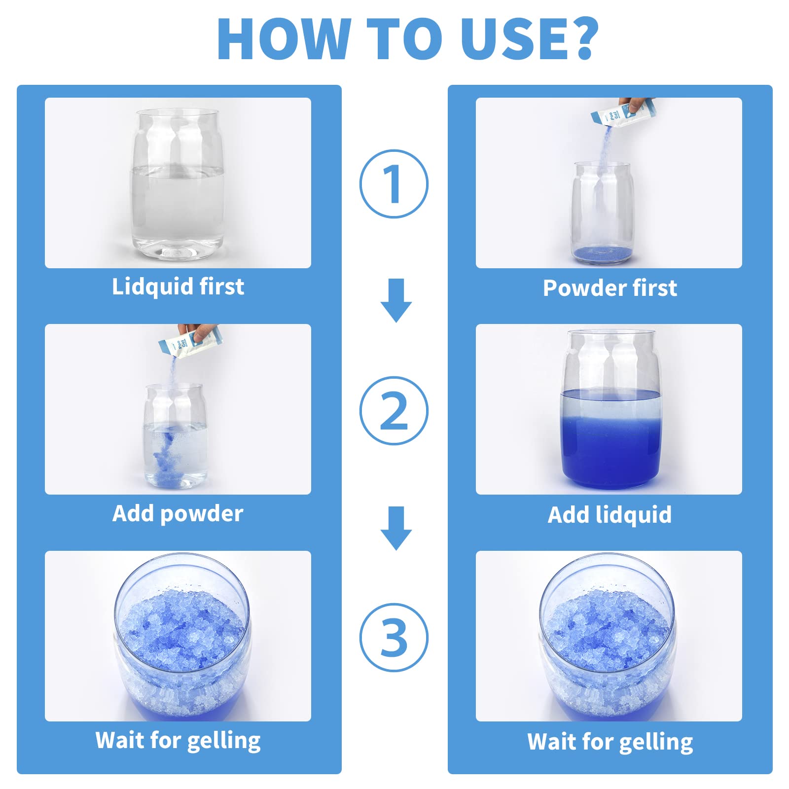 Poesie Liquid Waste Gel for Portable Toilet 25 Packets Porta Potty Degradable Absorbent Gel Poo Urine Powder for Outdoor Recreation Camping Toilet Emergency Toilet Treatment Chemicals