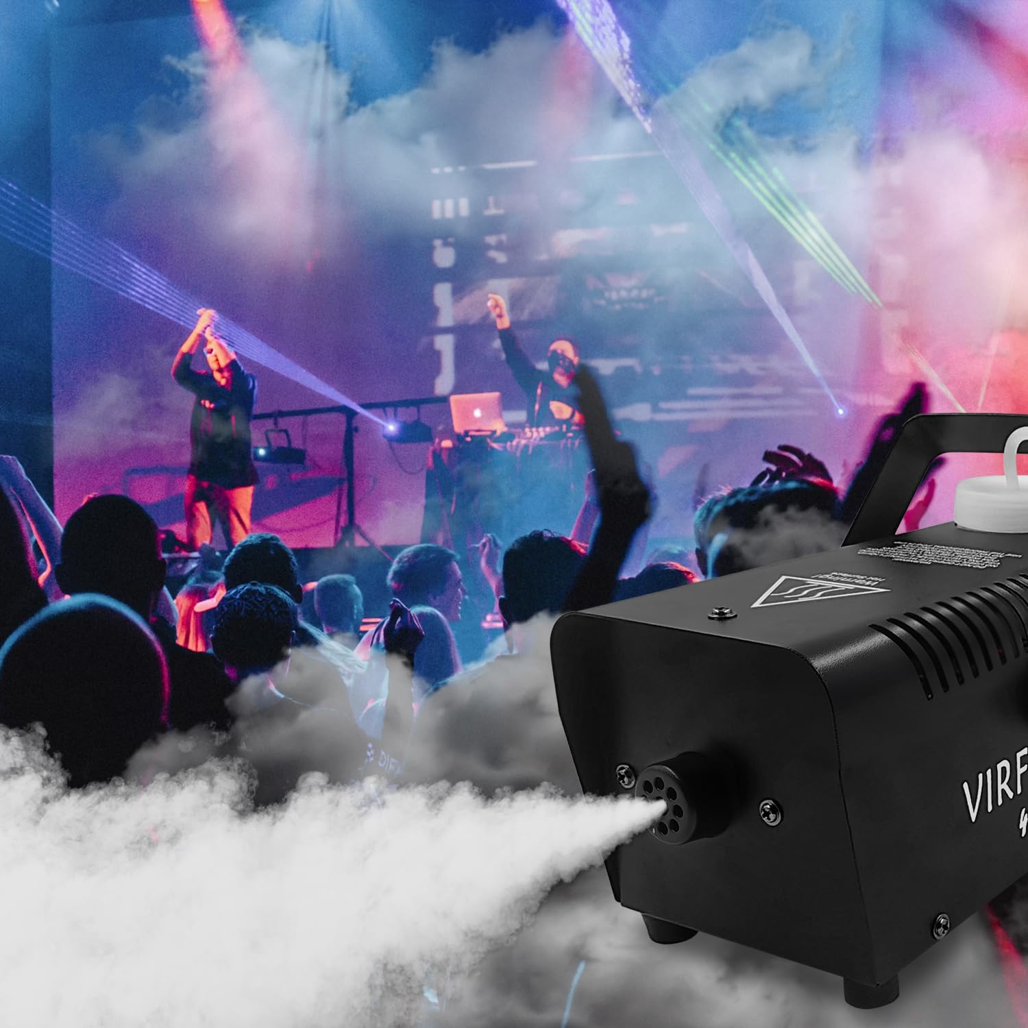 VIRFUN Fog Machine, Smoke Machine with Wireless&Wired Remote Control for Parties Halloween Wedding and Stage Effect, 400W