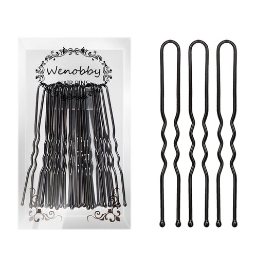 U Shaped Hair Pins for Buns, 100 PCS 2.8" Hair Pins for Women Hair Styling with Thick Hair