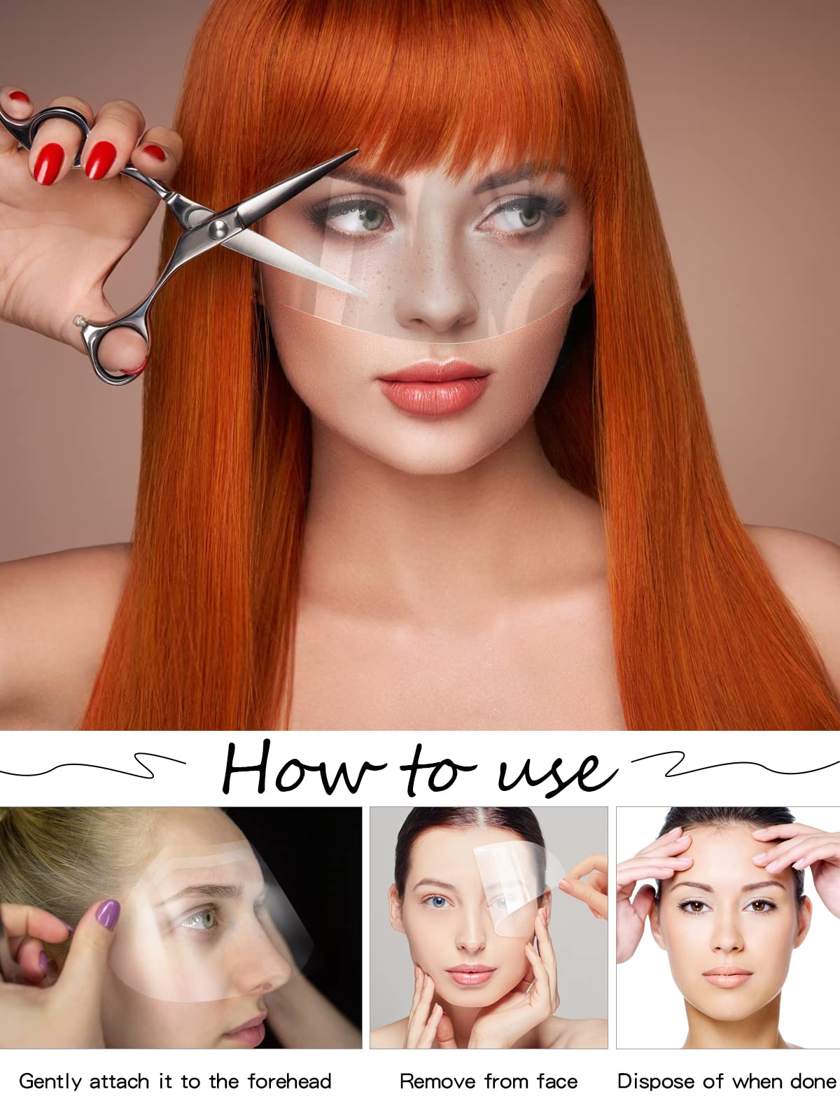 100 PCS Microblading Makeup Shower Face Shields Visors, Disposable Face Shields Masks for Hairspray Salon Supplies and Eyelash Extensions Eye Eyelid Surgery Aftercare