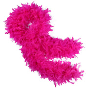 THARAHT Hot Pink Chandelle Turkey Feather Boa 2 Yards 40g for DIY Craft Home Dancing Wedding Party Halloween Costume Decoration Feather Boa