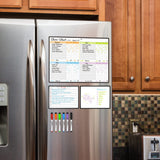 JJPRO Magnetic Dry Erase Chore Chart Set for Fridge-Used for Multiple Kids-One Chore Chart and Two Bonus Dry Erase Pad/Grocery Boards-Behavior Chart for Multiple Kids