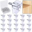 5 Millimeters Shelf Support Peg，Support Cabinet Shelf Pins，Clear Plastic Replacement Peg Cabinet Shelf Supports Pins for Kitchen Furniture Book Shelves Shelf Holder Locking Pins (20 Pieces)