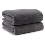 Orighty Bath Towels Pack of 2(27'' x 54'') - Soft Feel, Highly Absorbent, Quick Drying Microfiber for Body, Sport, Yoga, SPA, Fitness - Grey