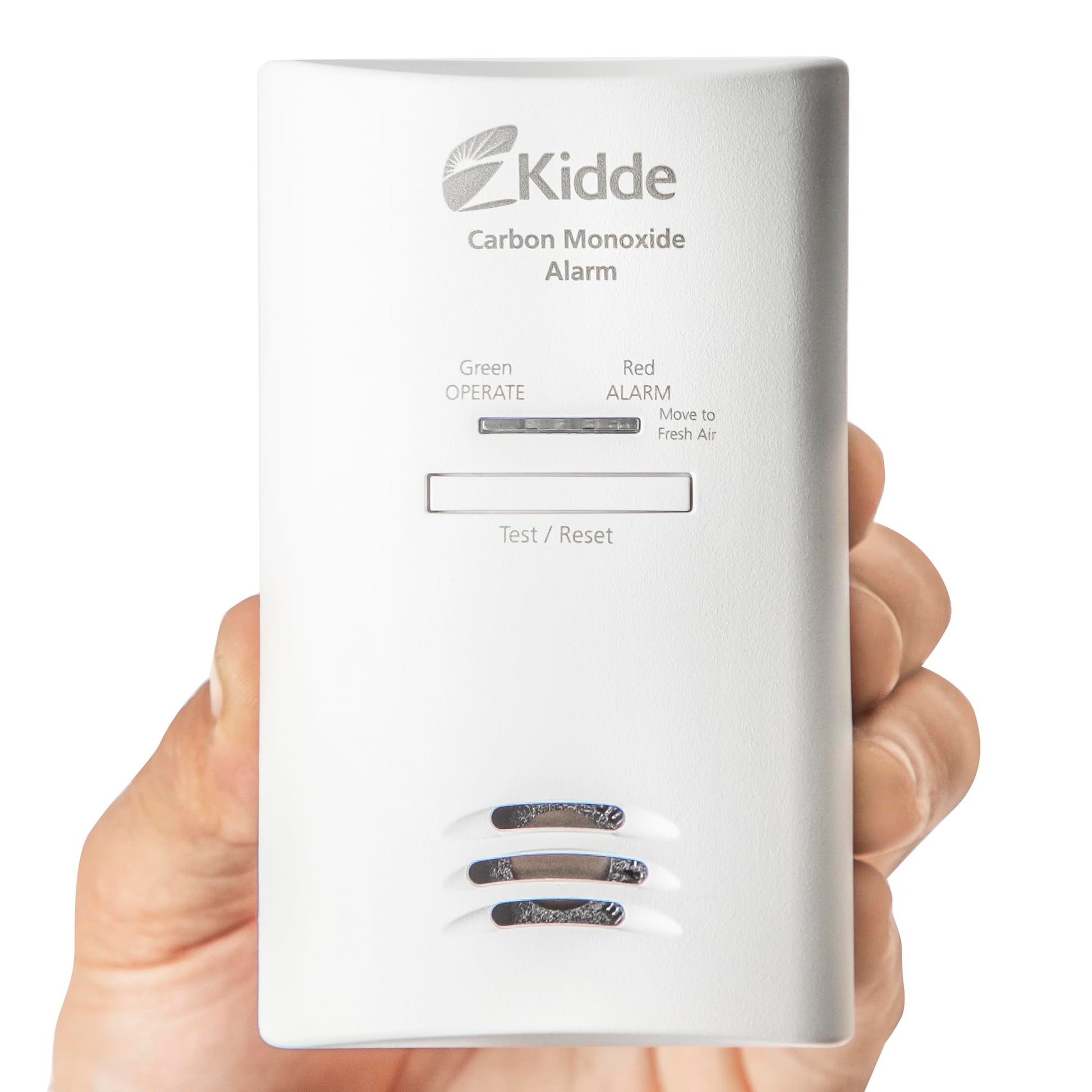 Kidde Carbon Monoxide Detector, Plug in Wall with AA Battery Backup, Test-Hush Button