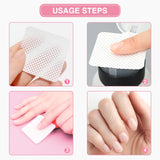 BLUERISE Lint Free Nail Wipes Pink 600pcs Nail Polish Remover Pads Soft Absorbable Eyelash Extension Glue Cleaning Wipes