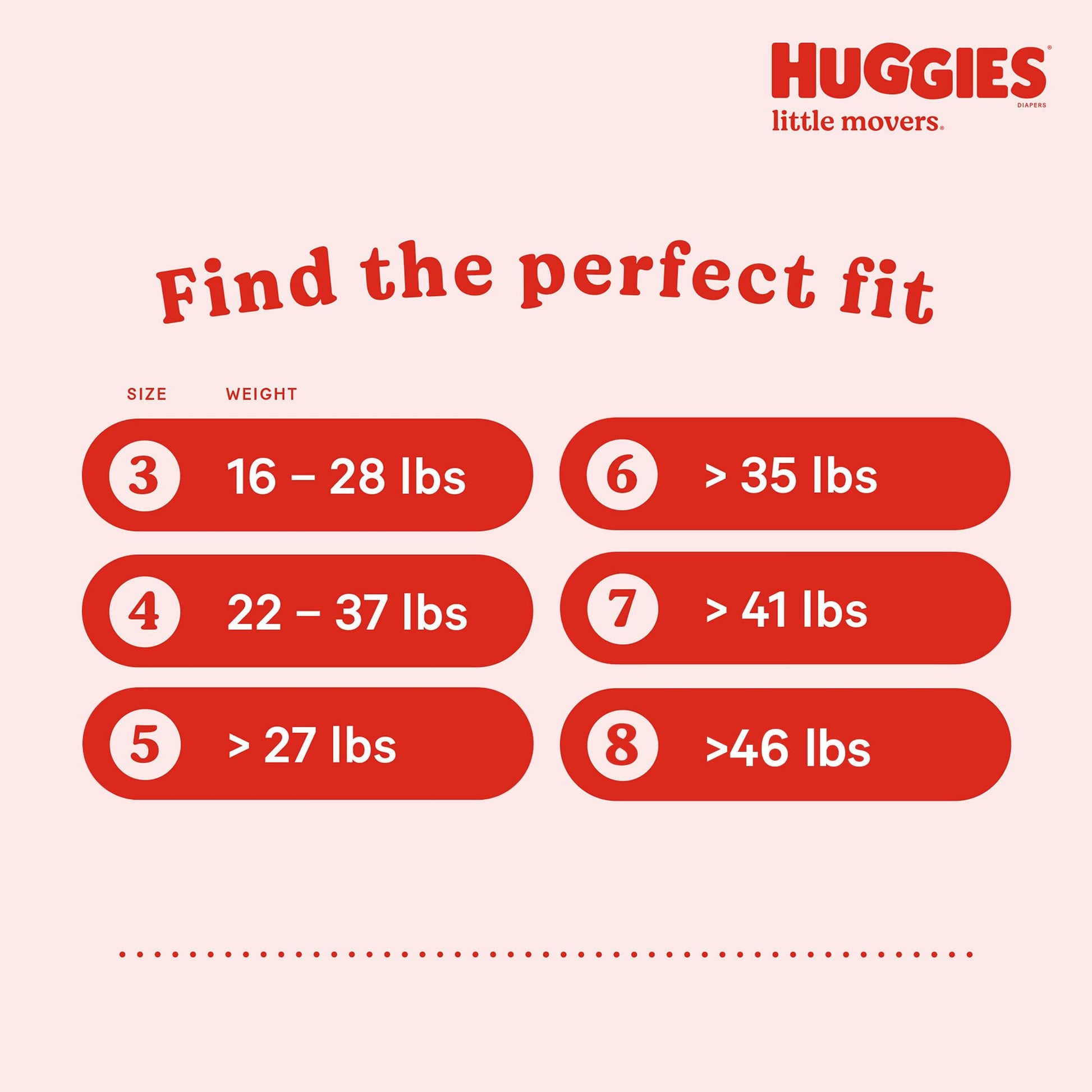 Huggies Size 4 Diapers, Little Movers Baby Diapers, Size 4 (22-37 lbs), 150 Count (6 Packs of 25), Packaging May Vary