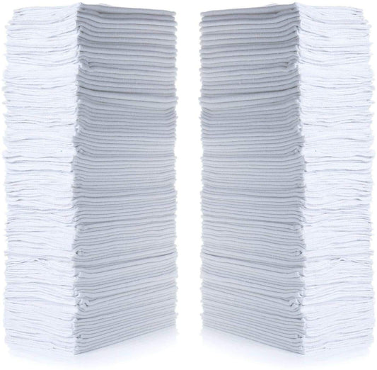 SIMPLI-MAGIC 79006-100PK Shop Towels 14”x12”, White, 100 Count (Pack of 1)