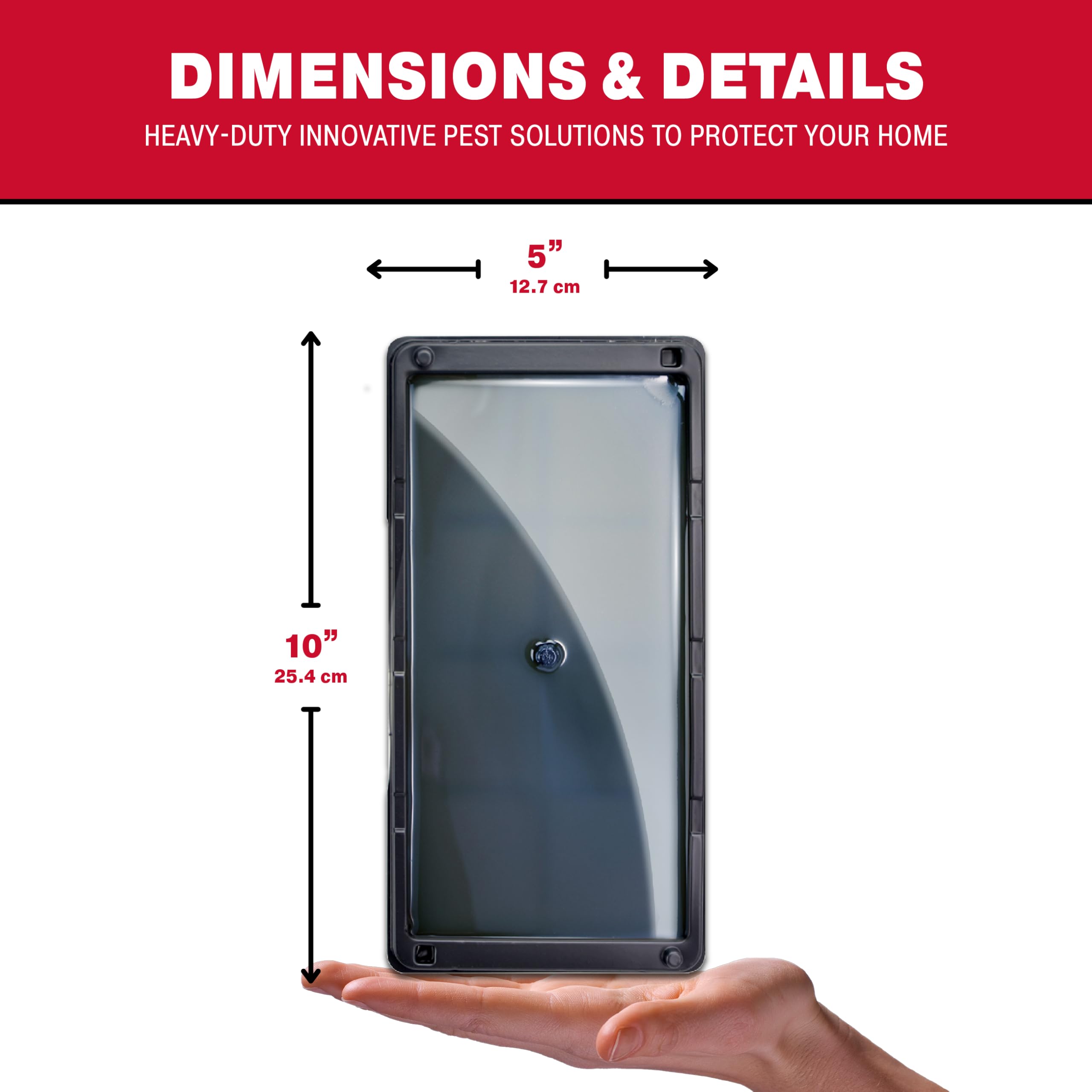 Catchmaster Rat, Snake and Mouse Traps 10Pk, Large Bulk Glue Rat Traps for Home, Adhesive Plastic Tray for Inside House, Snake, Mice, & Spider Catcher, Pest Control for House & Garage