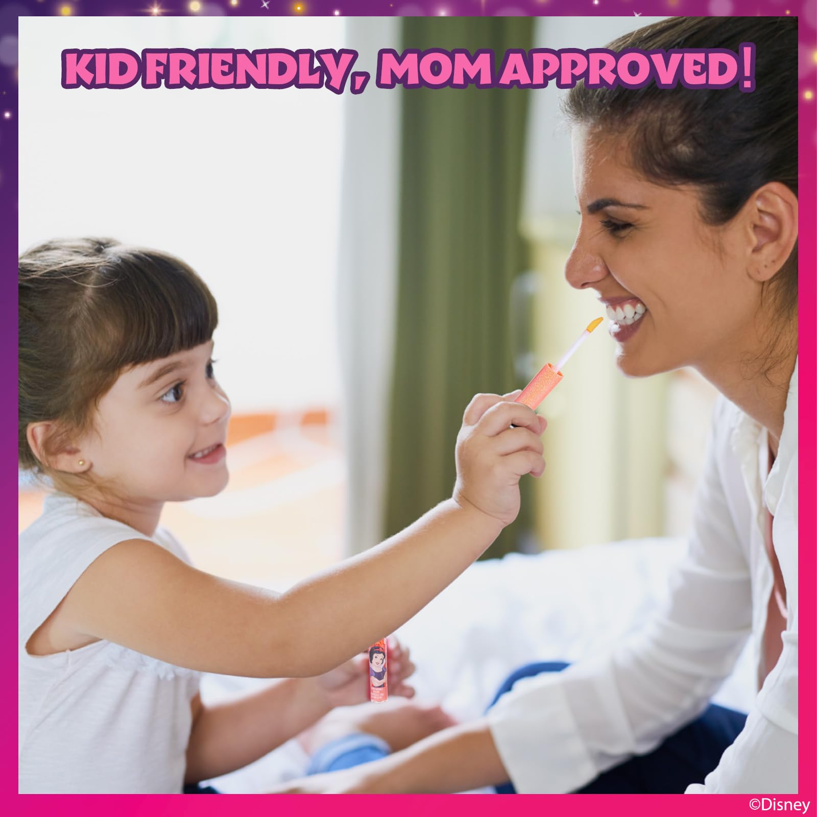 Disney Princess 12 Piece Plant Based Lip Gloss, Girls Party Favors, First Makeup Set for Girl, Perfect for Parties, Sleepovers, and Birthday Gifts, Ages 3+, by Townley Girl