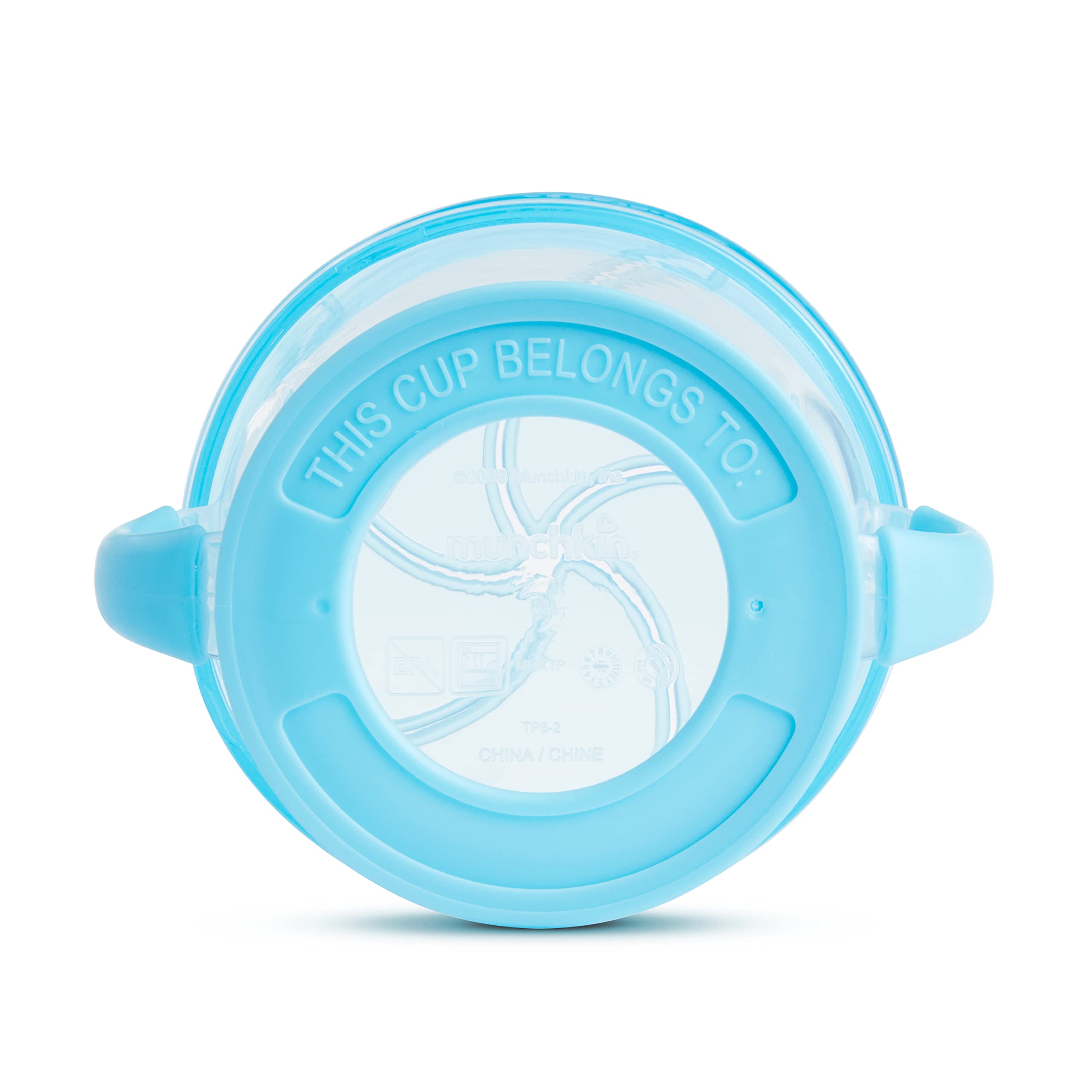 Munchkin Snack Catcher Toddler Snack Cups, No Spill, 2 Pack, Blue/Green