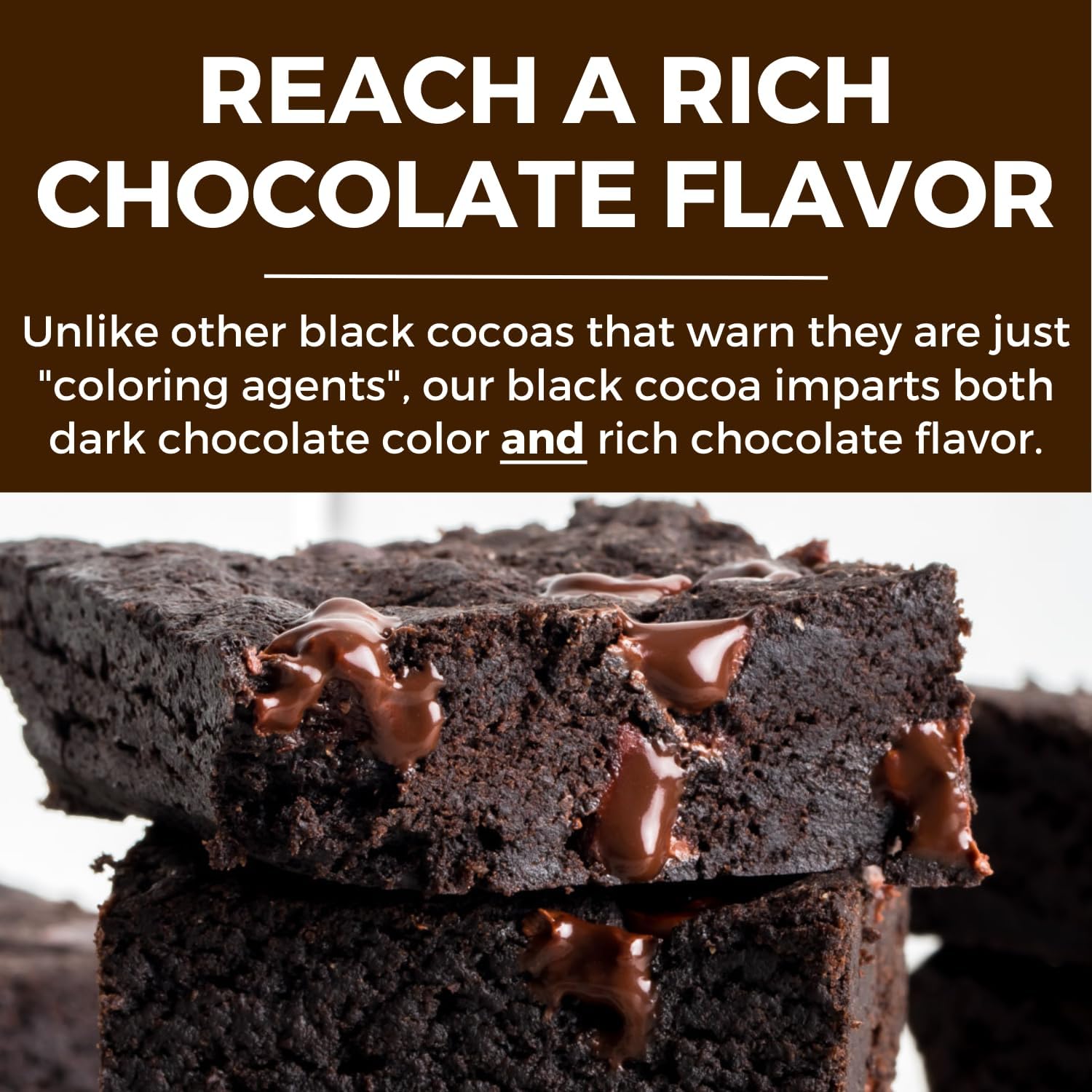 Black Cocoa Powder (8 oz) Bake the Darkest Chocolate Baked Goods, Achieve Rich Chocolate Flavor, Natural Substitute for Black Food Coloring, Dutch-Processed Cocoa Powder, Unsweetened, Extra Dark, Fair Trade Certified